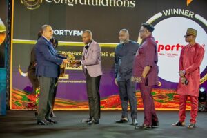 Gary Al-Smith, Regional Content Lead at Sporty Group and one of Ghana’s most respected sports journalists receiving the award