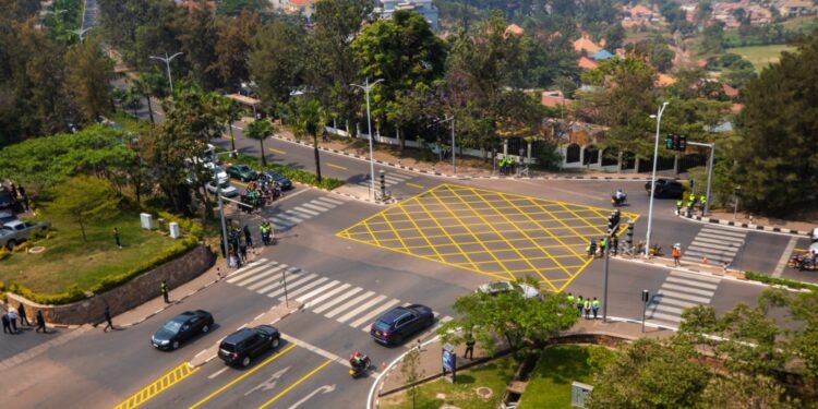 How Rwanda is solving its traffic with road markings