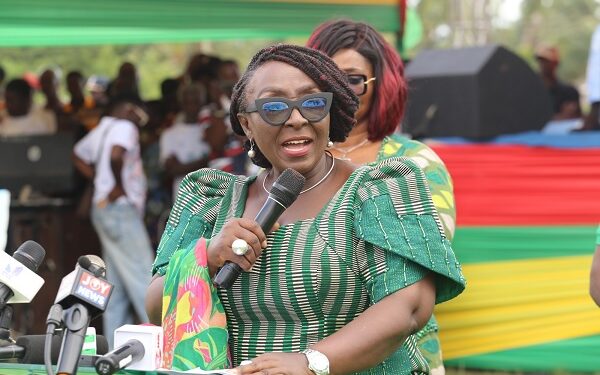 Minister for Tourism, Culture and Creative Arts, Abla Dzifa Gomashie, speaking at the event