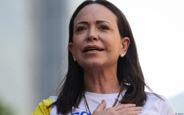 Maria Corina Machado was praised for "her struggle to achieve a just and peaceful transition from dictatorship to democracy"