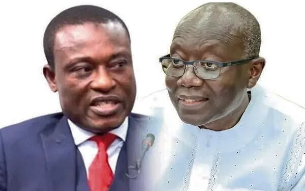 Special Prosecutor, Kissi Agyebeng (left) and Ken Ofori-Atta