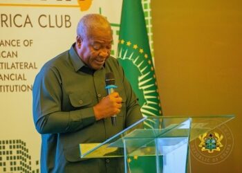 President John Dramani Mahama speaking at the event