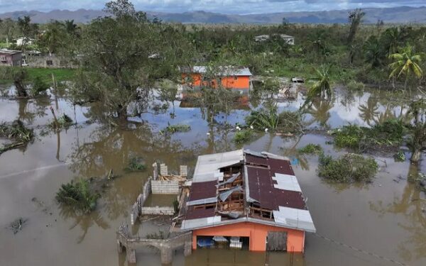 Drone view of flooding after Hurricane Melissa made landfall in St Elizabeth, Jamaica, October 29, 2025. © Maria Alejandra Cardona, Reuters