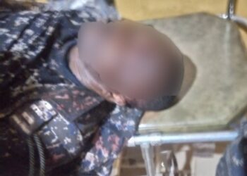 One of the injured police officers