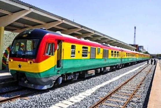 Railway line in Ghana