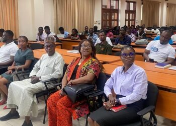 Ambassador Mohammed Lawan Gana together with other officials from ECOWAS at the launch