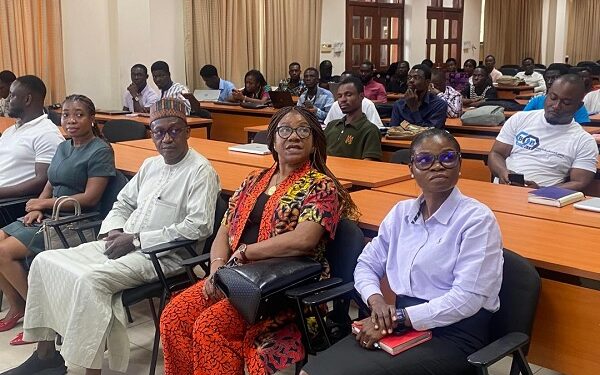 Ambassador Mohammed Lawan Gana together with other officials from ECOWAS at the launch