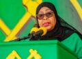 Samia Suluhu Hassan lors d'un rassemblement électoral avant les élections générales à Iringa, en Tanzanie, le 5 octobre 2025. © AP