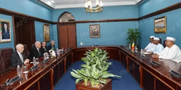 Members of the Algerian and Chadian delegations held bilateral talks on Wednesday