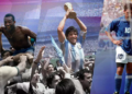 Pelé, Maradona and Baggio defined the first three World Cups held in North America. © FMM Graphic Studio