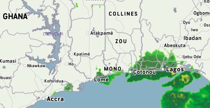 GMet issues weather warning as rainstorm approaches Southern Ghana; See affected areas