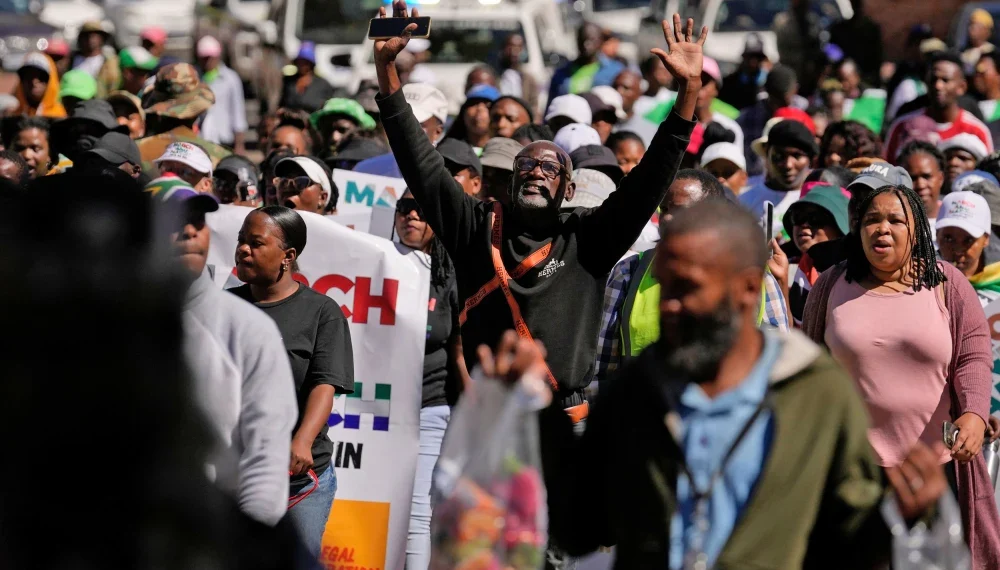 South Africa’s president acknowledges rising tensions over migration