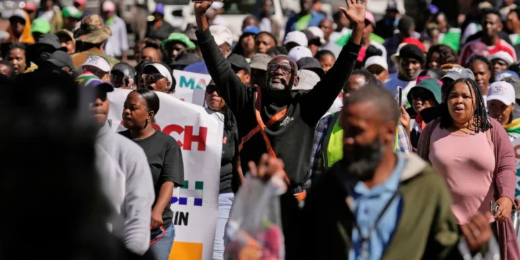 South Africa’s president acknowledges rising tensions over migration
