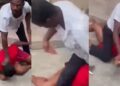 The said teacher fighting with the female student