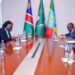 Foreign Minister Gedion Holds Bilateral Talks with Namibian, Botswanan Counterparts