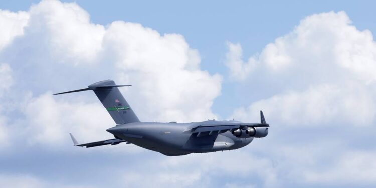 US military transport plane lands in Moscow