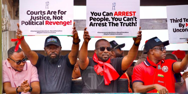 Ghana’s opposition party NPP stages ‘Democracy Under Attack’ protest