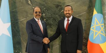 PM Abiy Welcomes Somali President Sheikh Hassan Mohamud
